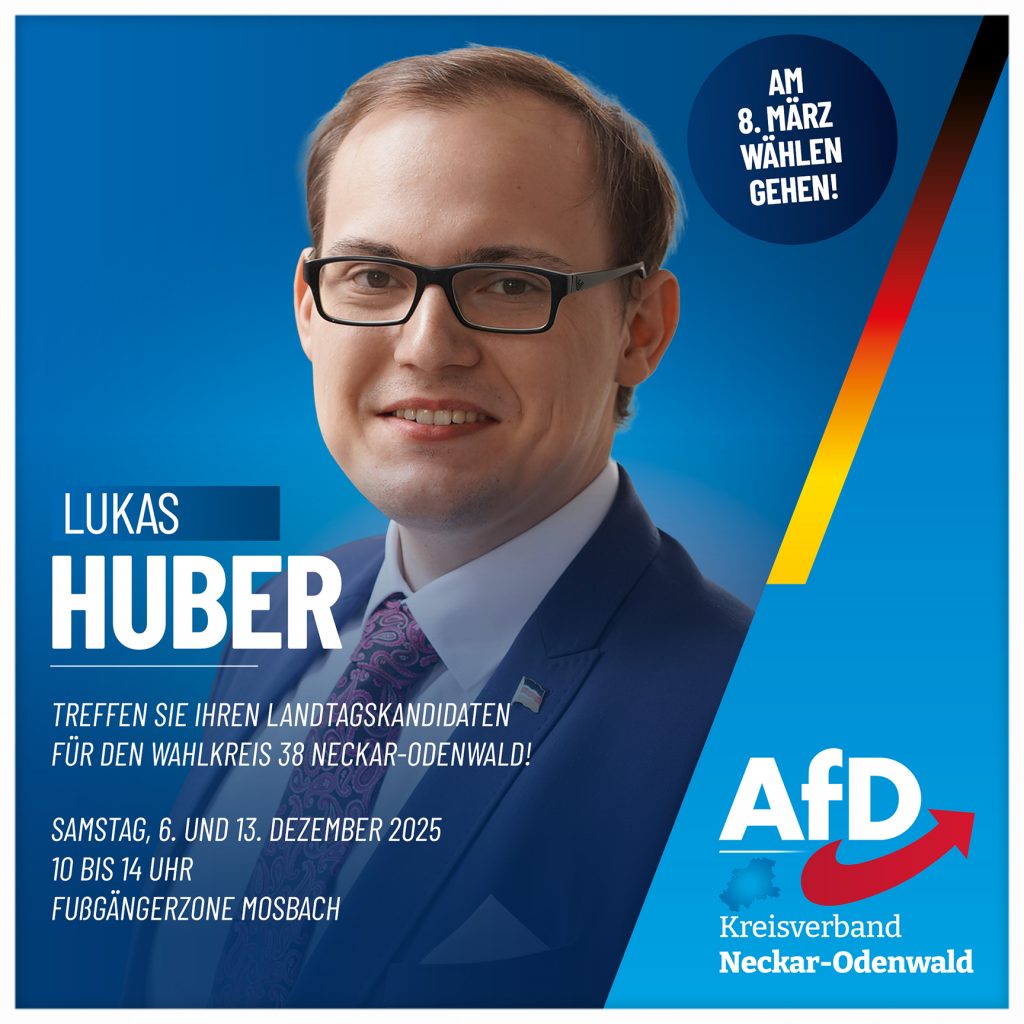 Lernen Sie Ihren Kandidaten Lukas Huber kennen!