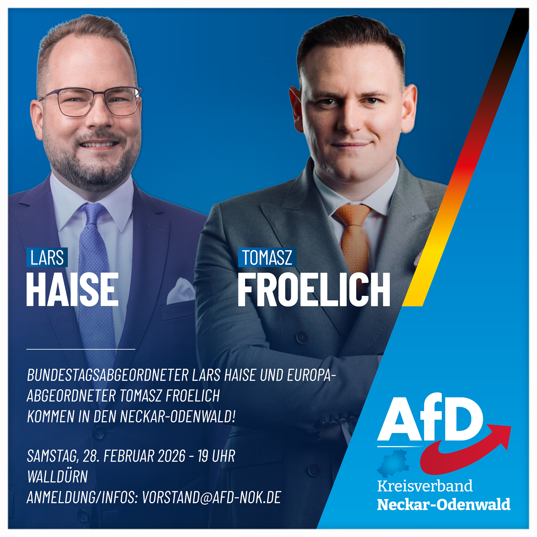 Walldürn: Lars Haise MdB und Tomasz Froelich MdEP